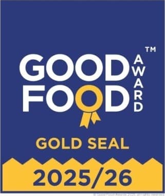 Good Food Award Gold Seal 2025/26 badge