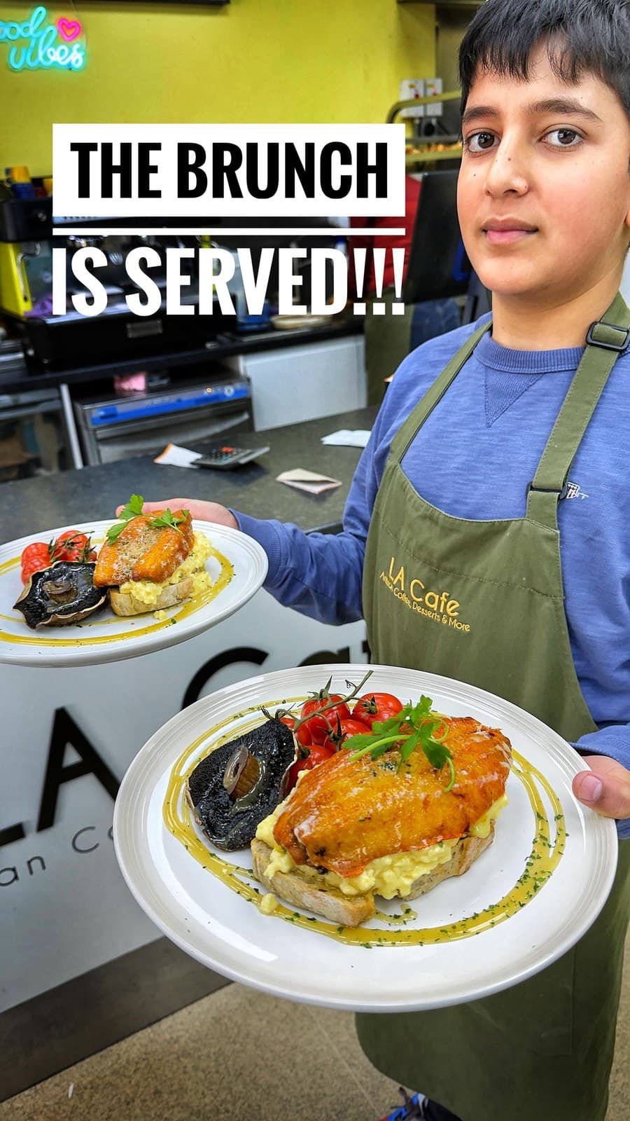 The brunch being served by our team